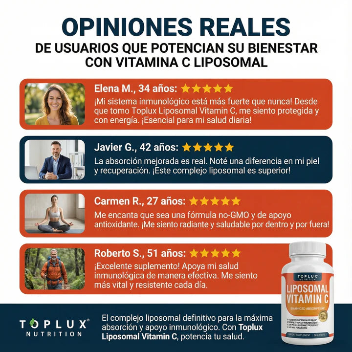 Vitamina C Liposomal 2100 mg Cuídate de enfermedades desde adentro.