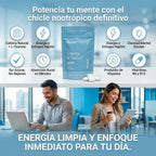 Neuro Energy & Focus Gum Duo™  Energía y Enfoque rapido en una pastilla nootropica, empieza hoy mismo