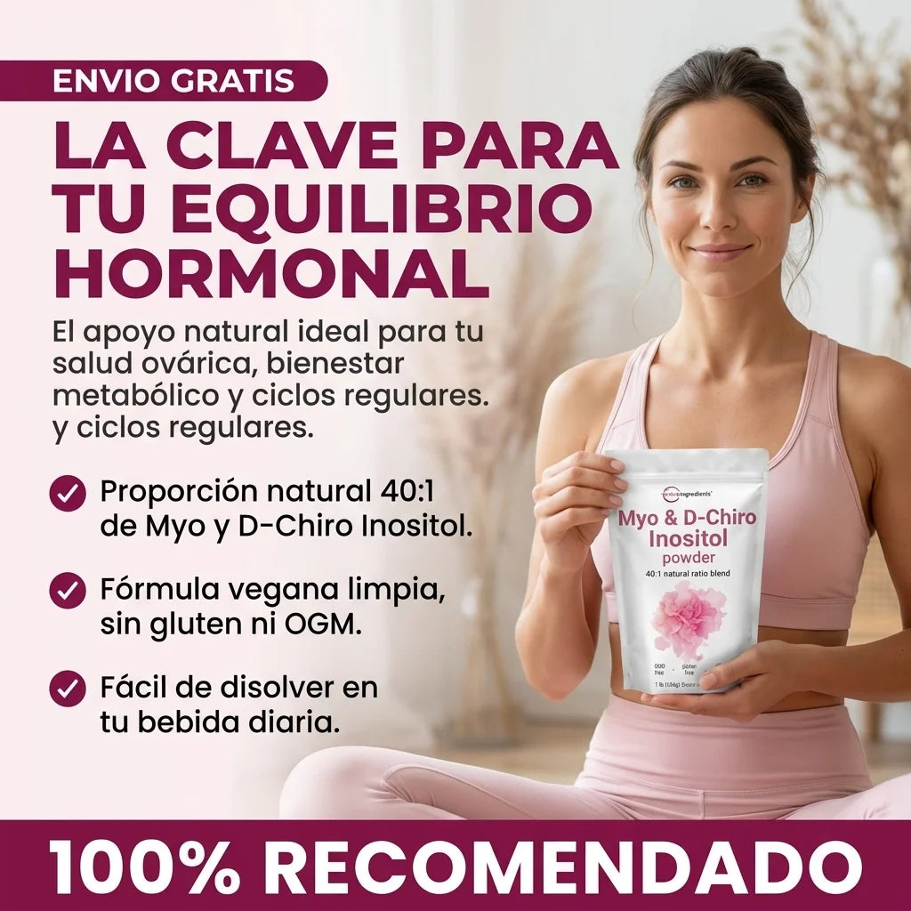 Inositol 40:1 Myo & D-Chiro para el Equilibrio Hormonal