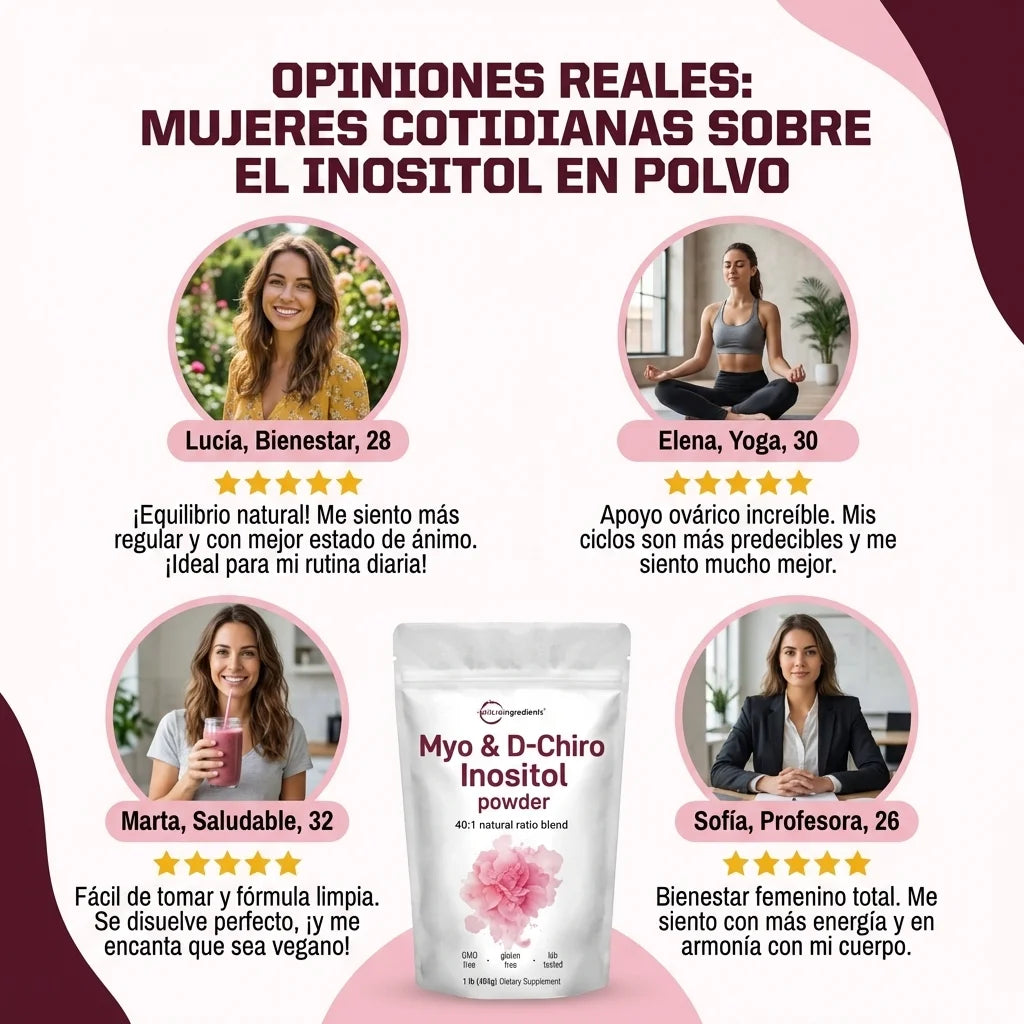 Inositol 40:1 Myo & D-Chiro para el Equilibrio Hormonal