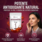 Astaxanthin 12 mg de Microingredients®  Cuida tu piel, ojos y células desde hoy con protección antioxidante avanzada