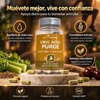 -EU NATURAL Uric Acid Purge - Apoyo Natural para Equilibrar el Ácido Úrico y Cuidar tus Articulaciones - Celery Seed & Tart Cherry - 60 Cápsulas