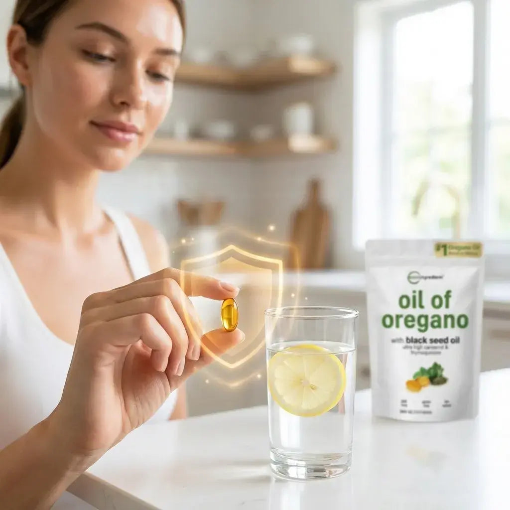 Oil of Oregano  Microingredients® Fórmula 2 en 1 y Defensa Antioxidante para el cuerpo, protejelo desde hoy, 90 Soft Capsulas