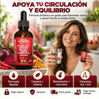 CLEAN NUTRACEUTICALS Vascu Glow - Gotas para Reducir el Antojo por el Dulce y Mejorar tu Circulación - Cayenne, Hawthorn, Beet Root y K2+D3 - 60 ml