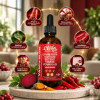 CLEAN NUTRACEUTICALS Vascu Glow - Gotas para Reducir el Antojo por el Dulce y Mejorar tu Circulación - Cayenne, Hawthorn, Beet Root y K2+D3 - 60 ml